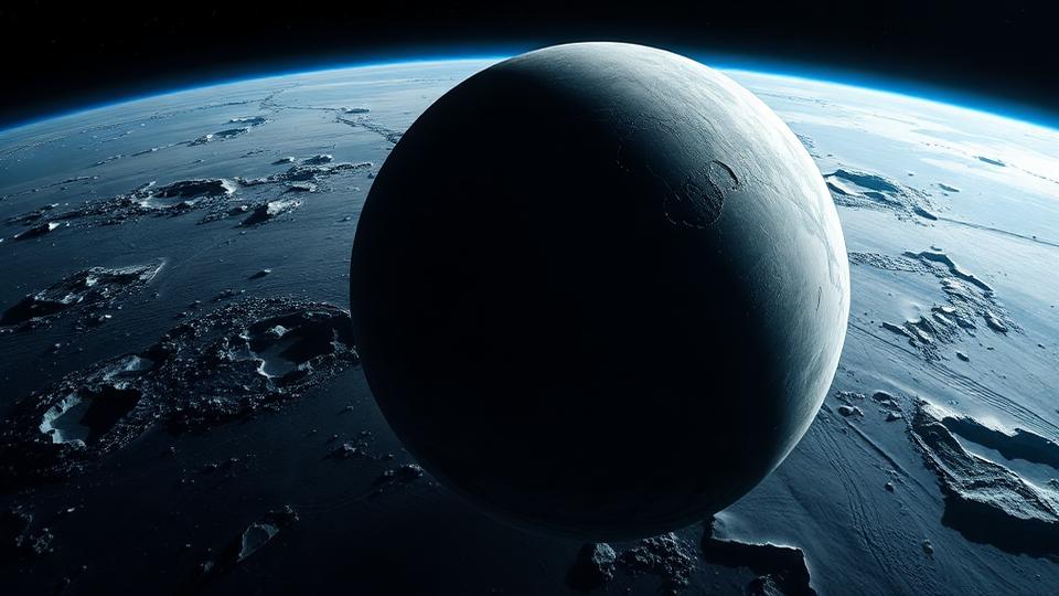 Pluto photographed from space showing its icy surface and heart-shaped glacier