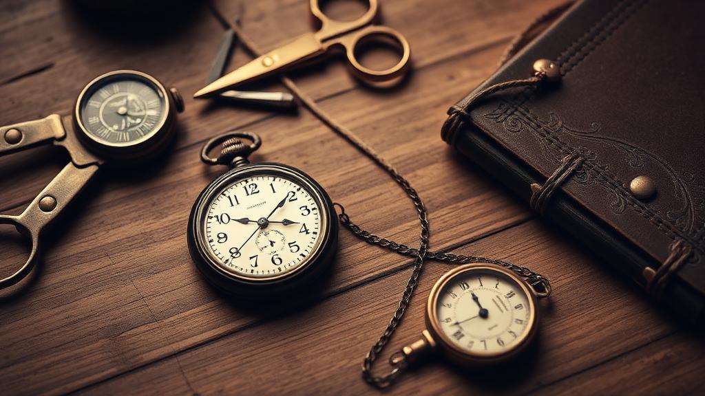 Collection of vintage everyday objects with historical significance